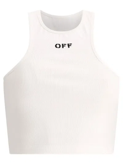 Shop Off-white "off Stamp" Ribbed Tank Top