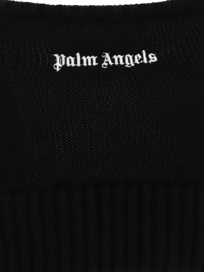 Shop Palm Angels "classic Logo" Knit Top In Black