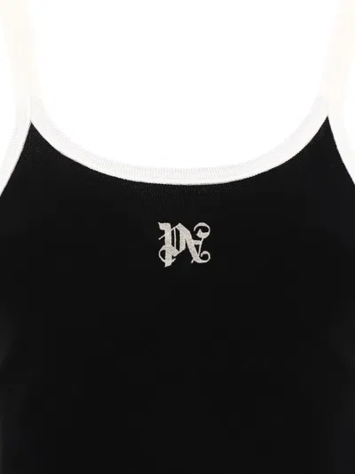 Shop Palm Angels "monogram" Tank Top In Black