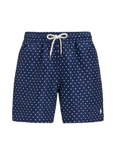 Shop Polo Ralph Lauren Men's Traveler Swim Shorts In Swim Dot