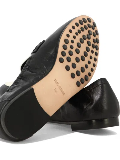 Shop Tory Burch "ballet" Loafers In Black
