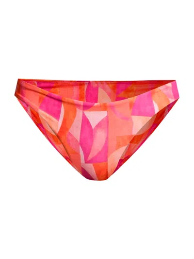 Shop Peixoto Women's Bella Low-waist Bikini Bottom In Grapefruit
