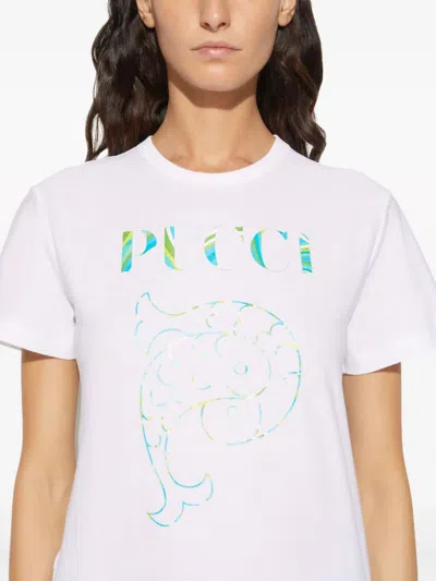 Shop Emilio Pucci T-shirt Con Logo In White