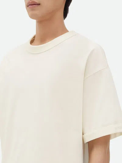 Shop Bottega Veneta Jersey T-shirt In White