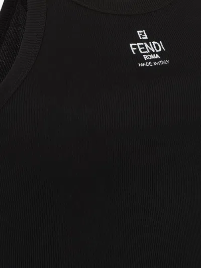 Shop Fendi Top  Roma In Black