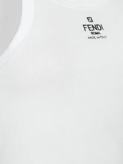 Shop Fendi Top  Roma In White