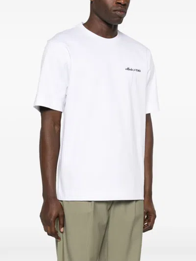 Shop Fendi T-shirt Made In  In White