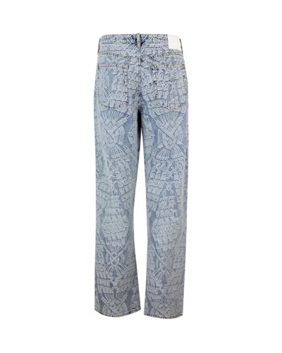 Shop Daily Paper Jeans In Sky Blue