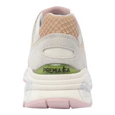 Shop Premiata Sneakers In Beige