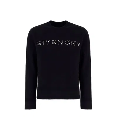 Shop Givenchy Logo Sweater In Black