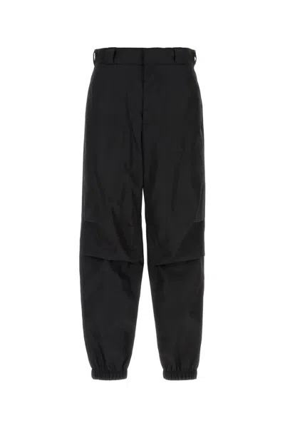 Shop Prada Black Re-nylon Pant In Nero