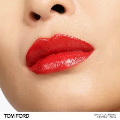 Shop Tom Ford Slim Lip Color Shine In Scarlet Rouge