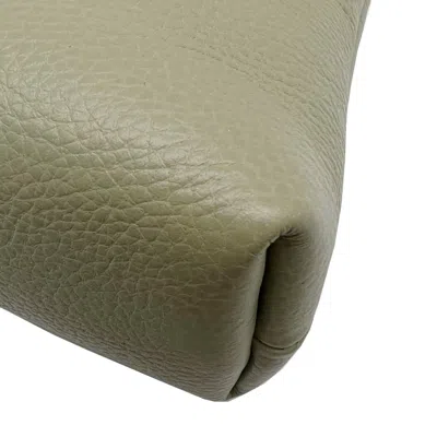 Shop Bottega Veneta Green Leather Clutch Bag ()