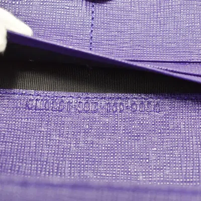 Shop Fendi Monster Purple Leather Wallet  ()