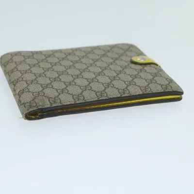 Shop Gucci Beige Canvas Wallet  ()