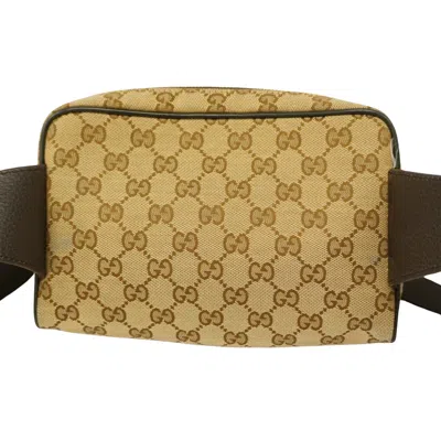 Shop Gucci Belt Bag Brown Canvas Clutch Bag ()