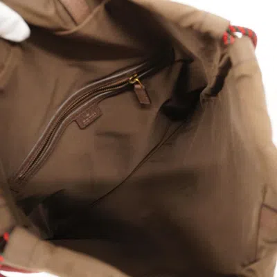 Shop Gucci Gg Supreme Brown Canvas Backpack Bag ()