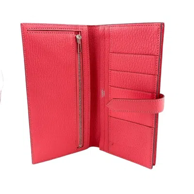 Shop Hermes Hermès -- Pink Leather Wallet  ()