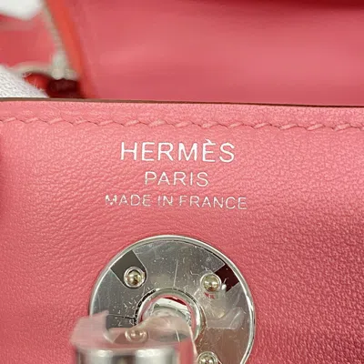 Shop Hermes Hermès Lindy Pink Leather Shoulder Bag ()