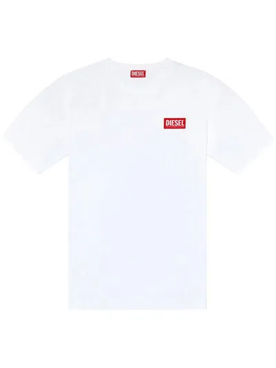 Shop Diesel T-shirt With Print In White