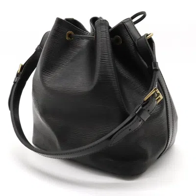Pre-owned Louis Vuitton Petit Noé Black Leather Shoulder Bag ()