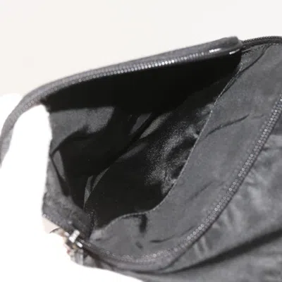 Shop Prada Besace Black Synthetic Shoulder Bag ()