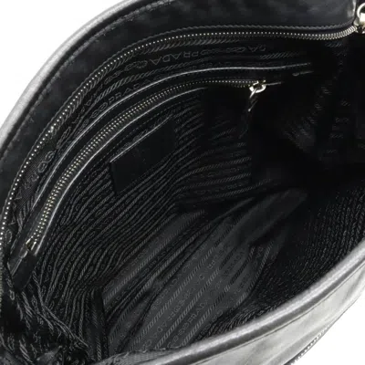 Shop Prada Messenger Black Leather Shoulder Bag ()