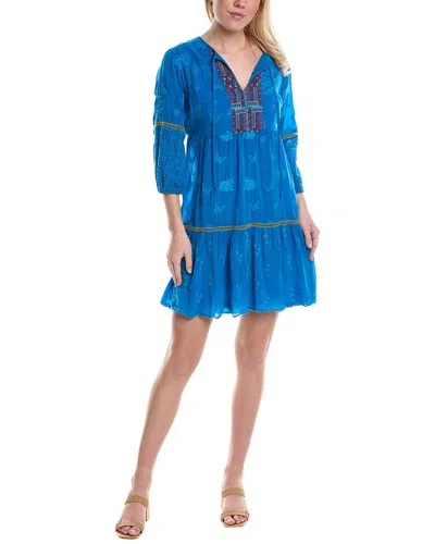 Shop Johnny Was Kit Tunic Dress In Blue