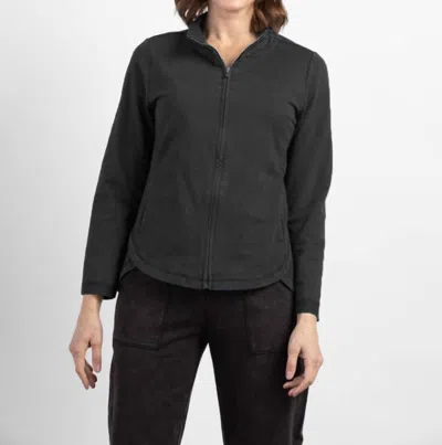 Shop Habitat River Wash Terry Chill Jacket In Black