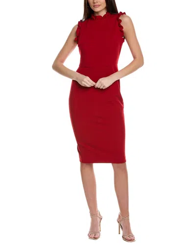 Shop Maggy London Midi Dress In Red