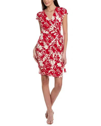 Shop Maggy London Tie-waist Mini Dress In Red