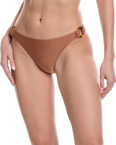 Shop Solid & Striped The Maia Bikini Bottom In Brown