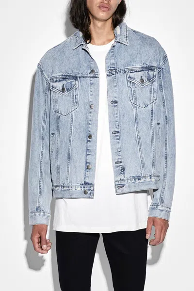 Shop Ksubi Oh G Denim Jacket In Blue