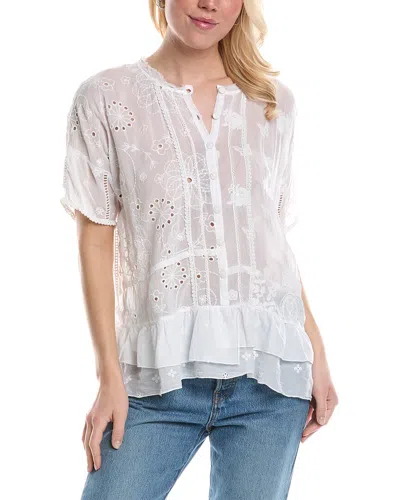 Shop Johnny Was Summer Hyacinth Blouse In White