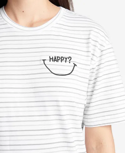 Shop Kenneth Cole Site Exclusive! Happy Jack - Happy? T-shirt In Grey