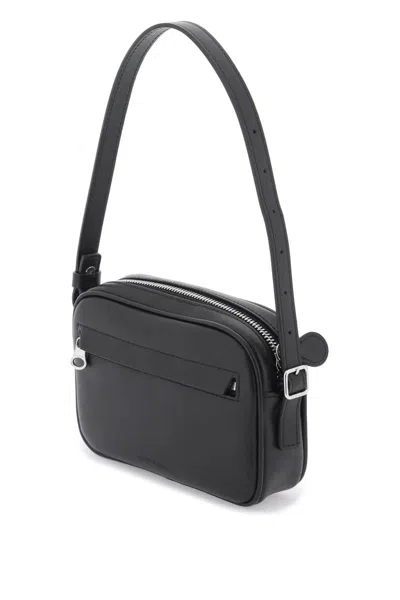 Shop Courrèges Courreges Slim Camera Bag For Compact In Black