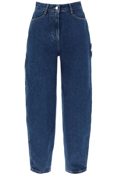 Saks Potts Helle Detachable-pouch Organic-cotton Jeans In Blue