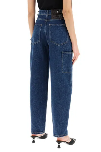 Saks Potts Helle Detachable-pouch Organic-cotton Jeans In Blue