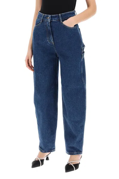 Saks Potts Helle Detachable-pouch Organic-cotton Jeans In Blue