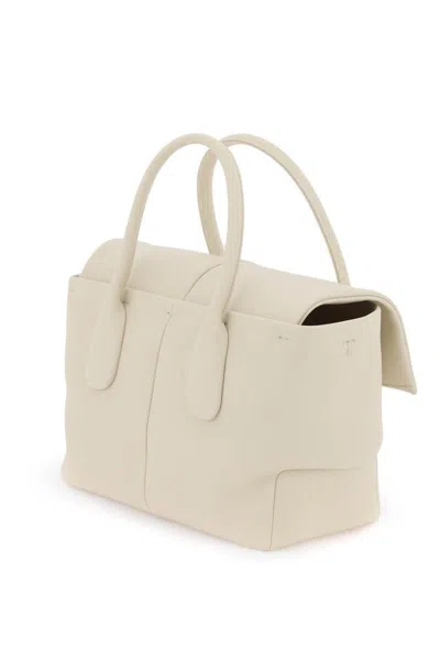Shop Tod's Reverse Di Bag Handbag In White