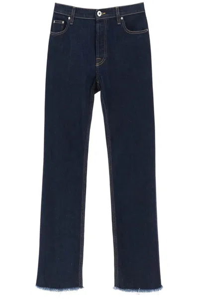 Shop Lanvin Jeans With Frayed Hem