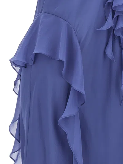 Shop Khaite Pim Dresses Blue