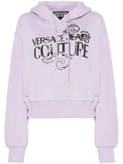 Shop Versace Jeans Couture Sweaters In Purple