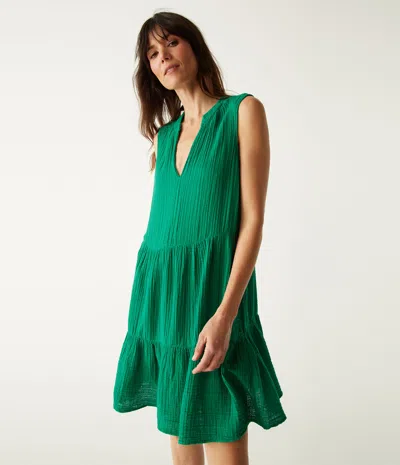Michael Stars Daisy Gauze Dress In Ultraviolet
