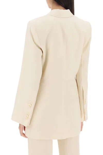 Shop By Malene Birger Porter Linen Blend Blazer Women In White