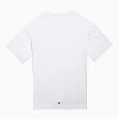 Shop Givenchy White Cotton T-shirt With Logo Men