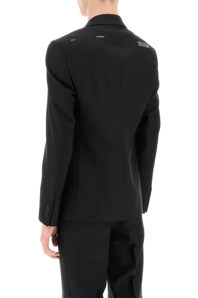 Shop Off-white Corporate Slim Jacket Men In Black