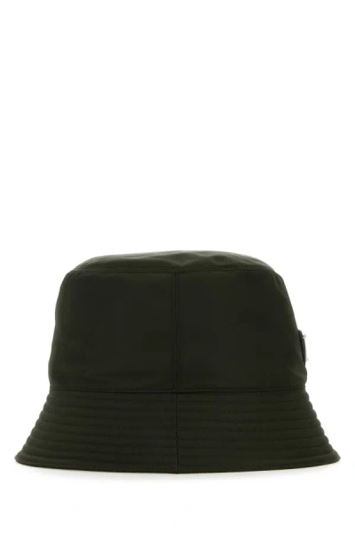 Shop Prada Man Bottle Green Re-nylon Bucket Hat