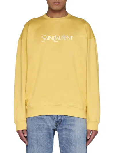 Shop Saint Laurent Sweaters In Juane Naturel