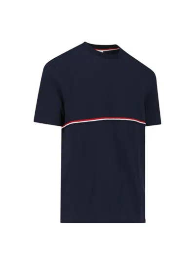 Shop Thom Browne T-shirts And Polos In Blue